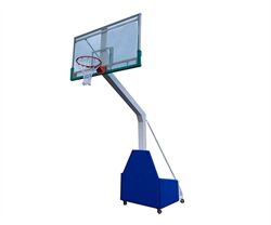 Trụ bóng rổ di động kính cường lực
